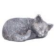 thumbnail image 1 of Pierre Commémorative pour Animaux de Compagnie, Pierre Tombale Commémorative pour Animaux de Compagnie en Résine Résistante aux Intempéries, Pierre Commémorative pour Animaux de Compagnie pour Jardin Extérieur, Ornement de Cour, Chat, Couleur Rocher, 1 of 8