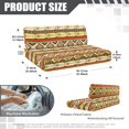 thumbnail image 7 of Uorisanigo Stretch RV Dinette Cushions Covers, Camper Cushion Covers Dinette Booth Seats Washable Cushion Slipcovers with Elastic Bottom Accessories for Pets,Yellow Aztec Geometric Printed, 7 of 7