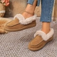 thumbnail image 6 of YLYL Womens Winter Slippers Fuzzy Fluffy Comfy Warm Slip on Moccasin Indoor Outdoor House Shoes, 6 of 9