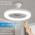 thumbnail image 3 of CIYISON LED Ceiling Fan Light 30W with Remote Control 2800K-6500K Modern Home Lighting, 3 of 21