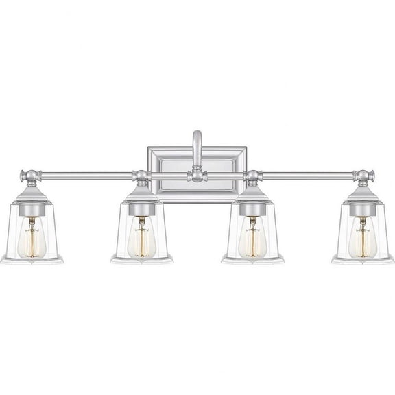 4 Light Transitional Bathroom Light Fixture-Polished Chrome Finish Bailey Street Home 71-Bel-4352165