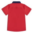 thumbnail image 4 of YONGHS Boys Short Sleeve Button Down Blouse Shirts Formal Tops School Uniform Red 7-8, 4 of 7