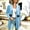 Light Blue, variant on Womens Velour Duster Cardigan Long Sleeve Open Front Elegant Midi Coat with Lace Trim Pockets Casual Vintage Fall Winter Outerwear