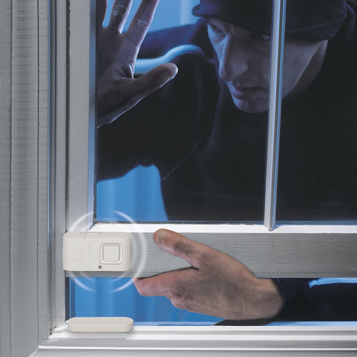 GE Personal Security Window and Door Alarm, 2 Pack, DIY Protection, Burglar Alert, Wireless Chime/Alarm, Easy