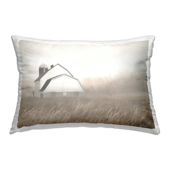 Stupell Industries Windblown Farm Grasses Decorative Printed Throw Pillow Design by Lori Deiter.