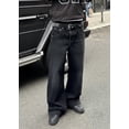 thumbnail image 4 of EMMIOL Men's Y2K Baggy Jeans Wide Leg Stretchy Denim Pants, Skater Striped Oversized Streetwear Casual Trousers, 4 of 6