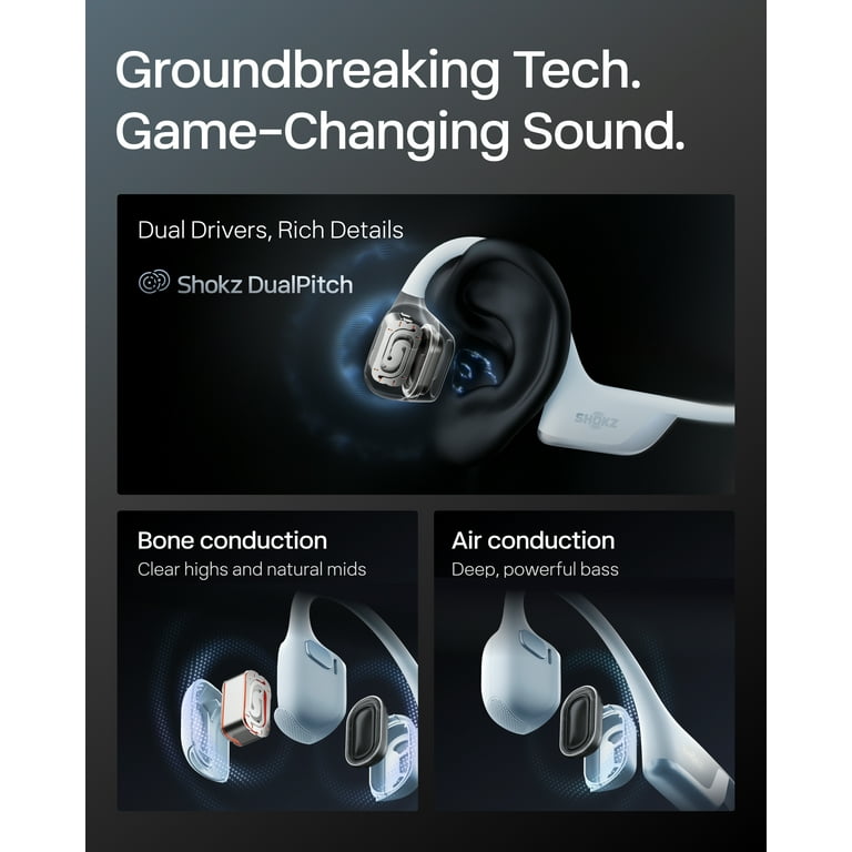 SHOKZ OpenRun Pro 2 Mini- Open-Ear, Bone Conduction Sport