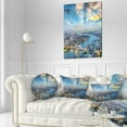 thumbnail image 3 of Designart Tower Bridge Area and City Light - Cityscape Photo Throw Pillow - 12x20, 3 of 5