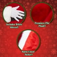 thumbnail image 3 of UNDERWRAPS Professional Grade Santa Suit - 10 PIECE Luxurious, High Quality Christmas Suit Red Santa Claus Costume, Soft Plush Costume Adult with Santa Hat, 3 of 7