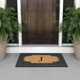 thumbnail image 6 of A1HC Natural Coir Monogrammed Door Mat For Front Door, 23x38, Anti-Shed Treated Durable for Outdoor Entrance, Heavy Duty, Low Profile Door Mat, Easy to Clean, Long Lasting, Front Porch Entry Rug, 6 of 7