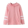 thumbnail image 1 of Gibobby Chamarra de manga larga para bebéNiños Niñas Manga Larga Invierno Cálido Outwear Cremallera Sudadera Con Capucha Chaqueta Abrigo Color Sólido(Rosa, 7-8 Años), 1 of 5