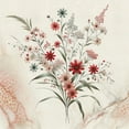 thumbnail image 3 of Ambesonne Minimal Flowers Duvet Cover Set, Wildflowers Meadow, Queen, Blush Ivory Sage Green, 3 of 6
