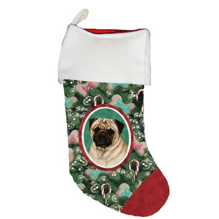 Pug Fawn -  Best of Breed Dog Breed Christmas (Best Unique Christmas Stockings)