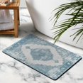 thumbnail image 5 of Enchanting Vintage Gray Bathroom Rug Runner: Non-Slip & Soft - Machine Washable - 20x32 in Floor Mat with Farmhouse Floral Design for Sink, Shower, Bathtub, 5 of 5