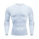 thumbnail image 5 of Jumpingount Men Thermal Underwear Sport Quick Drying Running Tight Sportswear Warm Skiing Tops Long Sleeve for Motorcycle Bodybuilding blanco 2Conjunto, 5 of 6