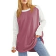 thumbnail image 1 of Besolor Tuniques pour Femmes à Porter avec Leggings Manches Raglan Trou pour Pouce Col Rond Blouse Décontractée Ample, 1 of 5