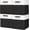 Black / Off-White, variant on Collapsible Fabric Storage Cubes 11x11 Cube Storage Bins, 4 Pack Closet Baskets Box with Handles for Organizing, Shelf, Toys, Clothes, Home, Office, Nursery (Navyblue&White)