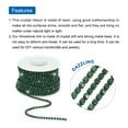 thumbnail image 4 of Uxcell 10 Yard 3mm Crystal Rhinestone Diamond Close Chain Trim for Sewing,Crafts,Dark Green Gems Dark Green Base, 4 of 5
