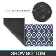 thumbnail image 6 of Navy Blue Geometric Quatrefoil Pattern Kitchen Rugs Sets Of 2,Anti Fatigue Kitchen Mat Rugs Non Slip Washable,Decorative Kitchen Floor Mats for Kitchen,Sink,Laundry,17"x30"+17"x47", 6 of 7