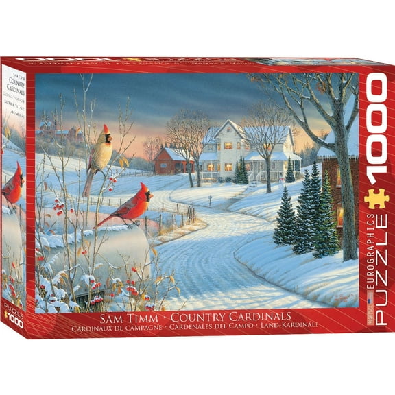 Country Cardinals by Sam Timm 1000-Piece Puzzle