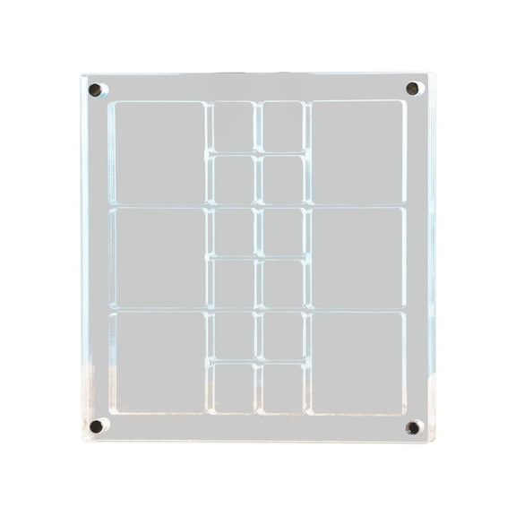 Lcxifdre Clear Acrylic Magnetic Seashell Display Box, 18-Grid Organizer Box Container Craft Storage for Seashell Small Craft Jewelry Gemstone, Thimble Collection Container