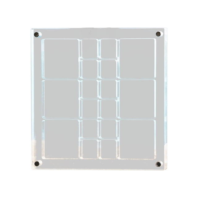 Acrylic Display Case For Collectibles With 18 Compartments 5.6 Inches Square For Organizing Shells Rocks Trinkets And Small Items Clear Storage Box