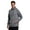 Grey, variant on Active Men's Fleece Workout Athletic Pullover Hoodie