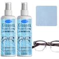 thumbnail image 1 of Professional Lens Scratch Repair Spray, 120ml Eyeglass Scratch Remover - Lens Polishing Cleaner Spray with Microfiber Towel, Eyeglass Polishing Repair Cleaner,2Pcs, 1 of 7
