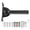 Silver, variant on LAZIOEGR Stainless Steel Adjustable Outside TV Antenna Mounting Pole Bracket for Wall Eave Roof Straight Weatherproof Mount (11.81 inches / 30 cm)