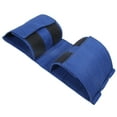thumbnail image 4 of Reposapiés para silla de ruedas, antideslizante, ajustable, correa de sujeción para piernas, cinturón de seguridad (tamaño medio azul), 4 of 8