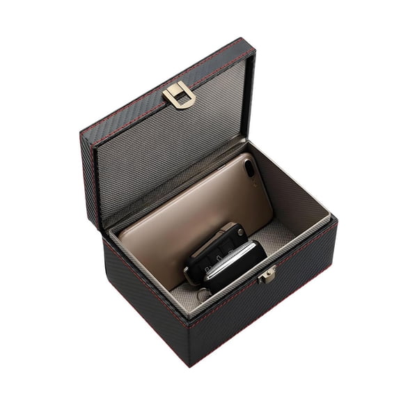 Faraday Box, [4 Keys Capacity] RFID Box for Car Keys, Faraday Key Fob Protector Cage, Anti-Theft Key Fob Car Key Signal Blocking Shielding Box Gift For Men