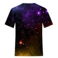 thumbnail image 6 of GUZYING Graphic Tees for Women Busniess Casual Tops for Women Trendy Women's Starry Print Casual Fashion Short Sleeve Tops Blouse(Purple,L), 6 of 6