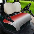 thumbnail image 2 of Golf Cart Seat Covers for 2 Seater, Red Gray Ombre Soft Microfiber Cart Seat Towel Blanket, Modern Gradient Abstract Art Absorbent Breathable Non Slip Bench Seats Protector for Golf Course 51"x31", 2 of 9