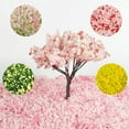 thumbnail image 3 of segolike Miniature Leaf Diorama Layout for Model Railroad Building Materials Decor pink, 3 of 9