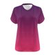 thumbnail image 4 of Camisetas de Verano de las Mujeres de Manga Corta con Cuello en V de Gran Tamaño Camiseta Deportiva Sólida, Base Cómoda Casual, 4 of 4