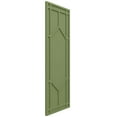 thumbnail image 2 of Ekena Millwork 12"W x 42"H True Fit PVC Shaker Fixed Mount Shutters, Moss Green (Per Pair - Hardware Not Included), 2 of 9
