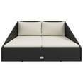 thumbnail image 3 of vidaXL Patio Bed Outdoor Rattan Daybed Sunbed Wicker Furniture Poly Rattan, 3 of 7