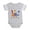 Heather Gray, variant on CafePress - Safari 1St Birthday - Cute Infant Baby Football Bodysuit