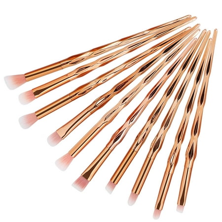 Staron 2019 New Arrival 10Pc Mermaid Foundation Eyeshadow Contour Eye Lip Makeup Brushes (Best Camera For Makeup Artists 2019)