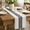 Dark Grey, variant on Burlap Brown Macrame Cotton Blend Table Runner, 12×72 Inch, Farmhouse Rustic Hollow Design, Seasonal Holiday Decor for Kitchen, Dining Table, Dresser, Home Party