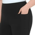 thumbnail image 4 of Mondetta Women's High Rise Ribbed Panel Legging, Black, Size S, 4 of 4