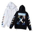 thumbnail image 2 of [Stock Listo] O-F Cremallera Cárdigan Sudadera Con Capucha De Manga Larga De La Moda Personalidad De Impresión De Algodón Puro Unisex, 2 of 3