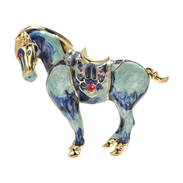 Broche de Animal esmaltado para mujer, broche en forma de caballo, Pin, sombrero vívido, ropa, bufanda, decoración para favores de fiesta, boda