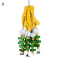 thumbnail image 2 of SPRING PARK Bird Block Toys Banana Apple Skewers Big Bunch Toys with Bells for Medium Parrots and Birds Like African Grey and Cockatoos, 2 of 7