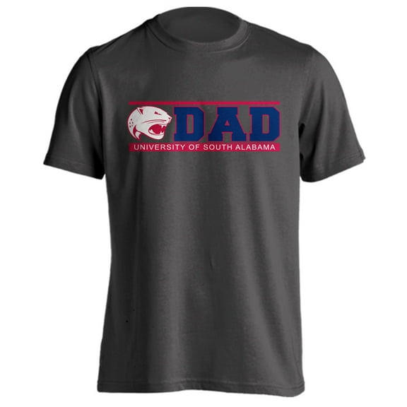 University of South Alabama Jaguars Dad Proud Parent Short Sleeve T-Shirt