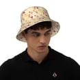 thumbnail image 5 of Yiaed Rabbit And Balloon Print Reflective Stripe Bucket Hat Unisex Funny Outdoor Fisherman Cap Beach Sun Hat, 5 of 5