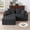 Dark Gray, variant on Jopath Modern Modular Couch,Boneless Couch with Non Slip Base, Cozy Sleeper Sofa, L-Shape Chaise for Dining Room Bedroom Living Room White