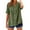 Army Green, variant on SROBPTY Womens Tops Plus Size, Summer Linen Shirts for Women, Women's Casual Short Sleeve V Neck Summer Loose Tee Shirts Blouse Beige M