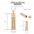 thumbnail image 2 of Cylinder Small Urn Cremation Jewelry for Ashes Holder Urn Necklace Lockets for Human Pet Ashes of Loved One Pendent for Ashes and Chain, 2 of 6