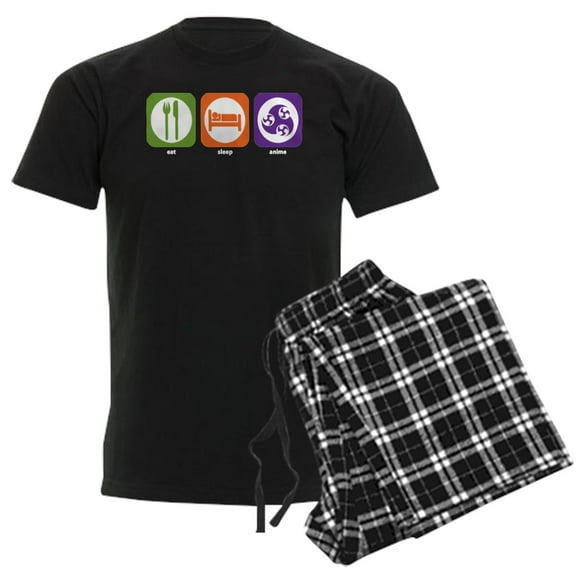 CafePress - Men's Dark Pajamas - Men's Dark Loose Fit Cotton Pajama Set